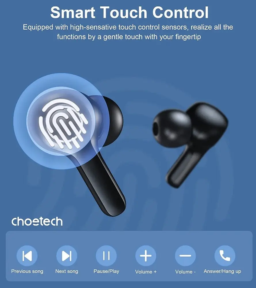 Bluetooth-гарнітура Choetech BH-T06 TWS bluetooth - фото 4