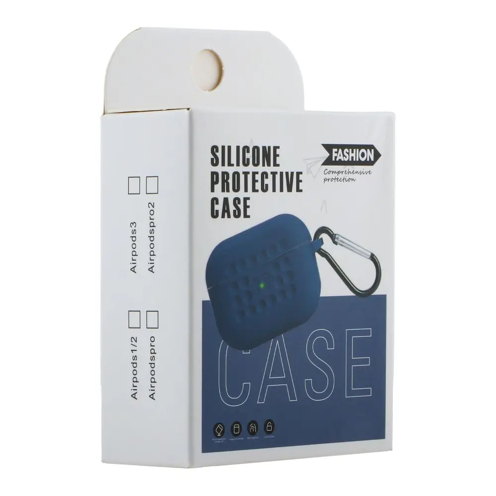Футляр із карабіном Fashion Silicone Case Airpods 3 Navy Blue (35264_3345617) - фото 2
