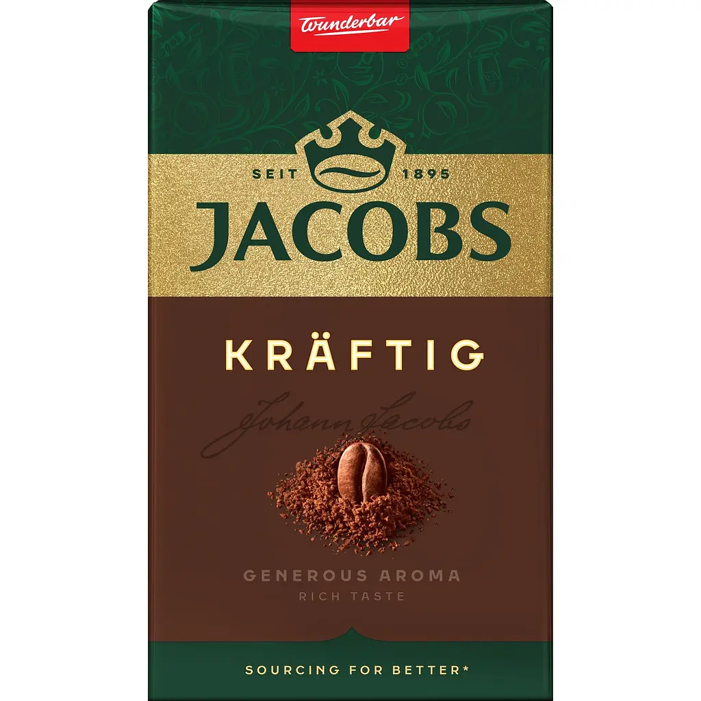 Кава мелена Jacobs Kraftig натуральна смажена 500 г - фото 2
