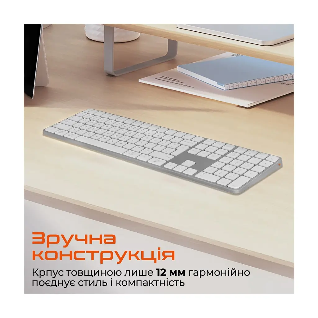 Клавіатура Meetion K230 Bluetooth/Wireless Black (MT-K230MW-A-RUA) - фото 6