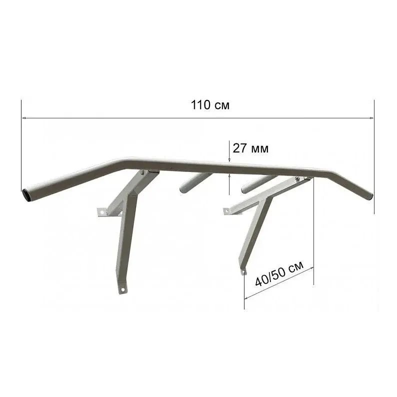 Турник настенный Wide Pro белый NE-TR-16W - фото 4