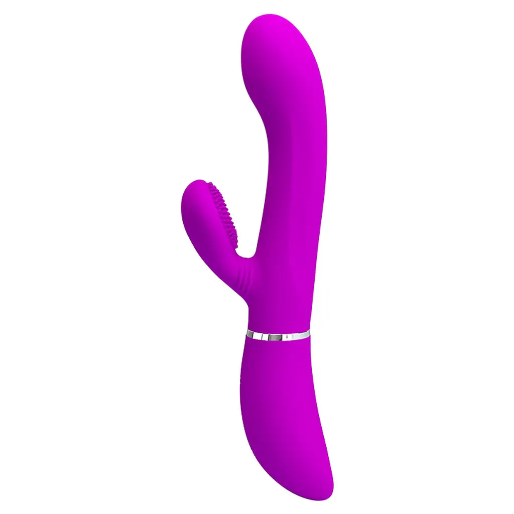 Вібратор-кролик Pretty Love Clitoris Vibrator 20.8 см фіолетовий - фото 4