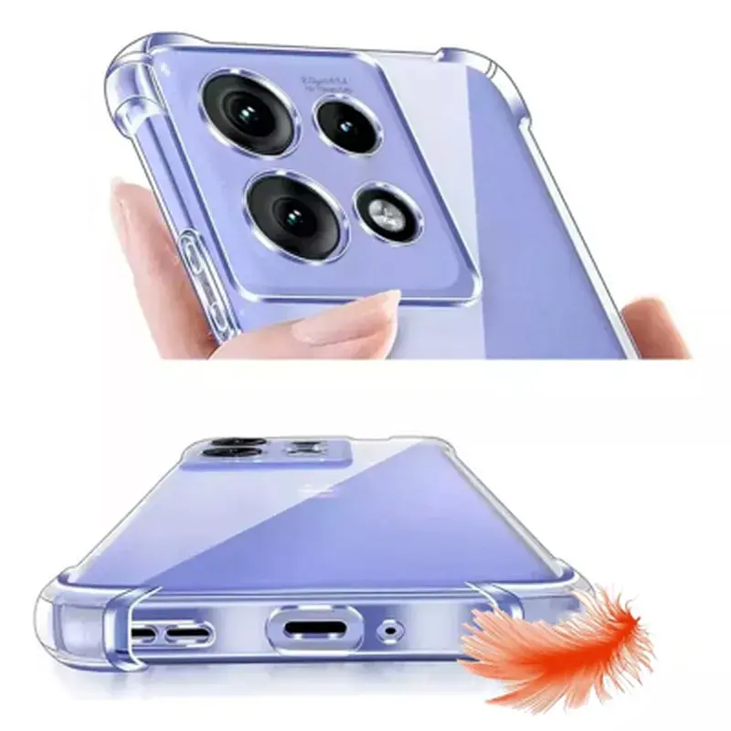 Чохол до мобільного телефона BeCover Anti-Shock Motorola Edge 50 Clear (713149) - фото 3