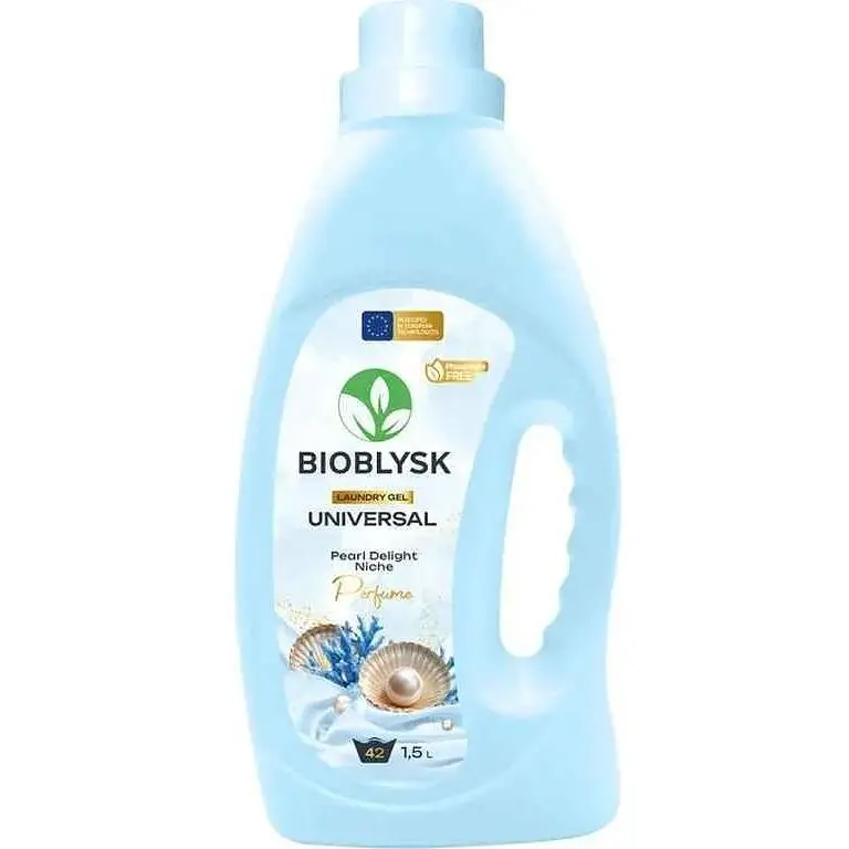 Гель для прання BIOBLYSK 1.5л Без фосфатів Universal & Pearl Delight Niche Perfume