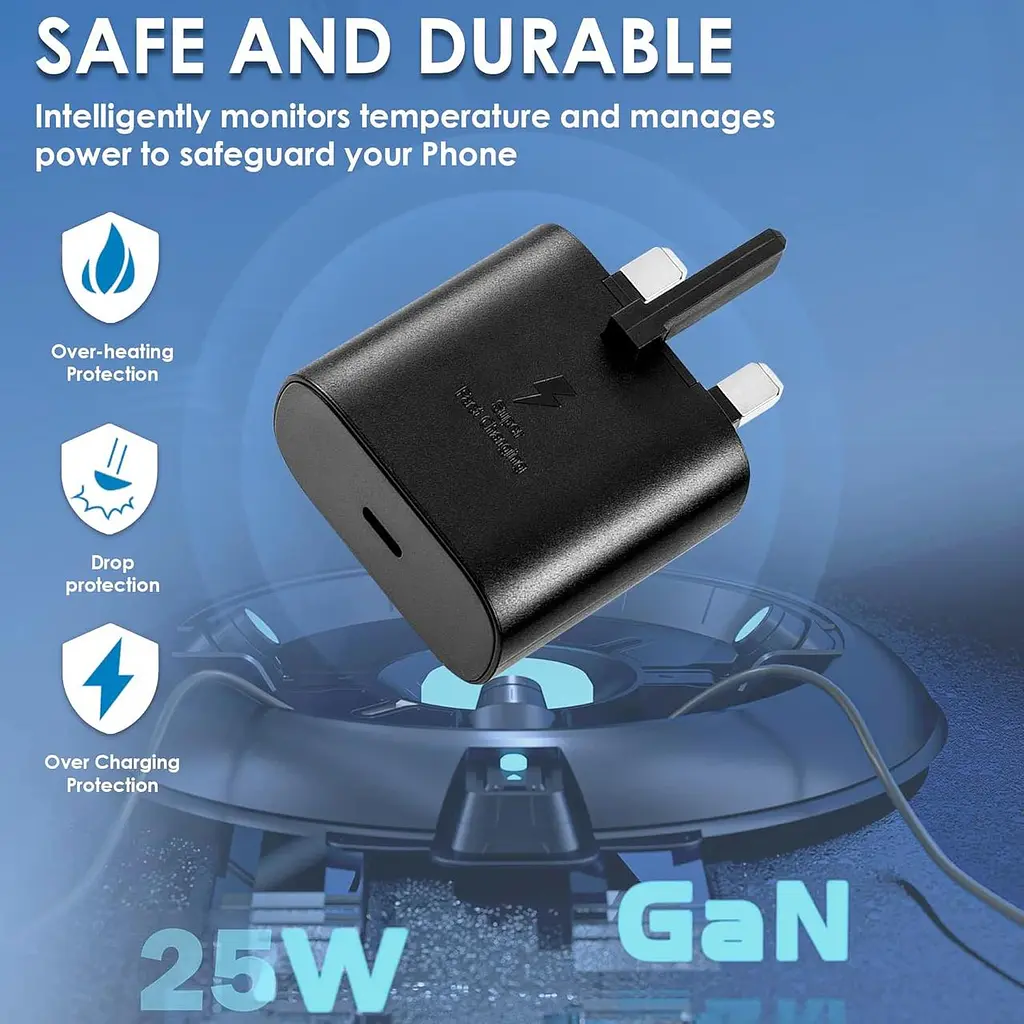 Швидкий зарядний адаптер USB-C 25W Fast Charger для Samsung Galaxy - фото 2