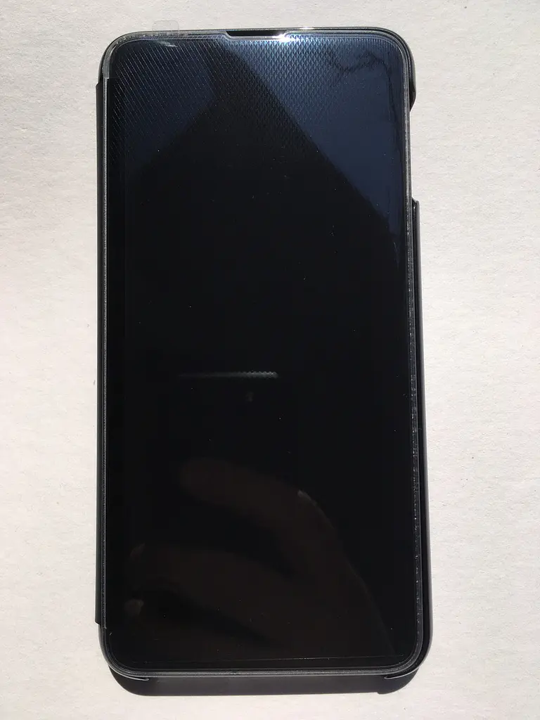 Чохол-книжка S-View Clear View Cover EF-ZG970 для Samsung Galaxy S10e (5.8") Чорний - фото 8