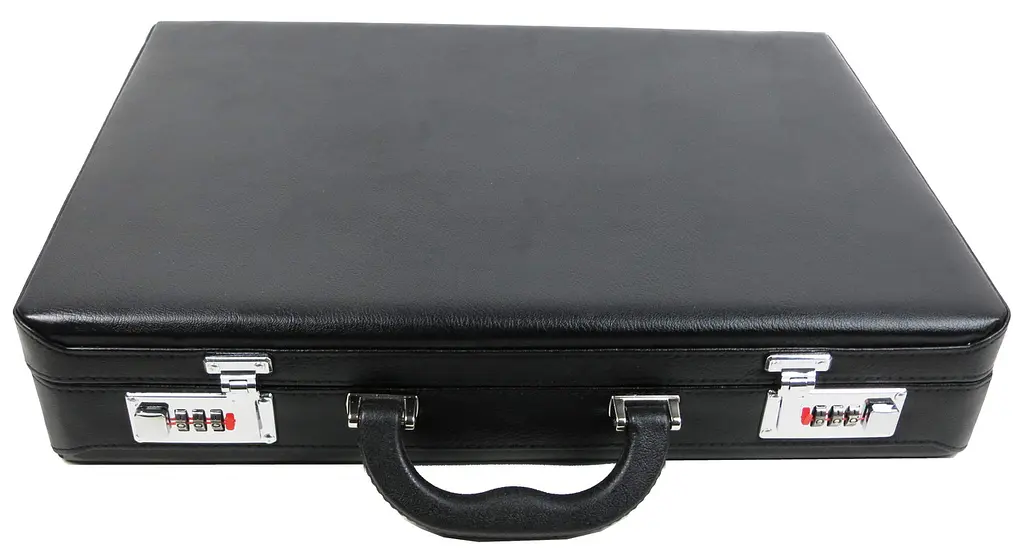 Чоловічий кейс дипломат з екошкіри Portfolio S1645431 Чорний