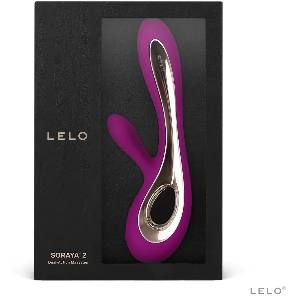 Вібратор-кролик Lelo Soraya 2 Deep Rose 12 режимів до 4 годин роботи подвійна стимуляція - фото 4