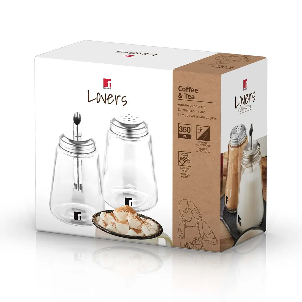 Набір диспенсерів для сипучих Bergner Coffee & tea lovers 200 мл 2 предмети (BG-48570-MM) - фото 5