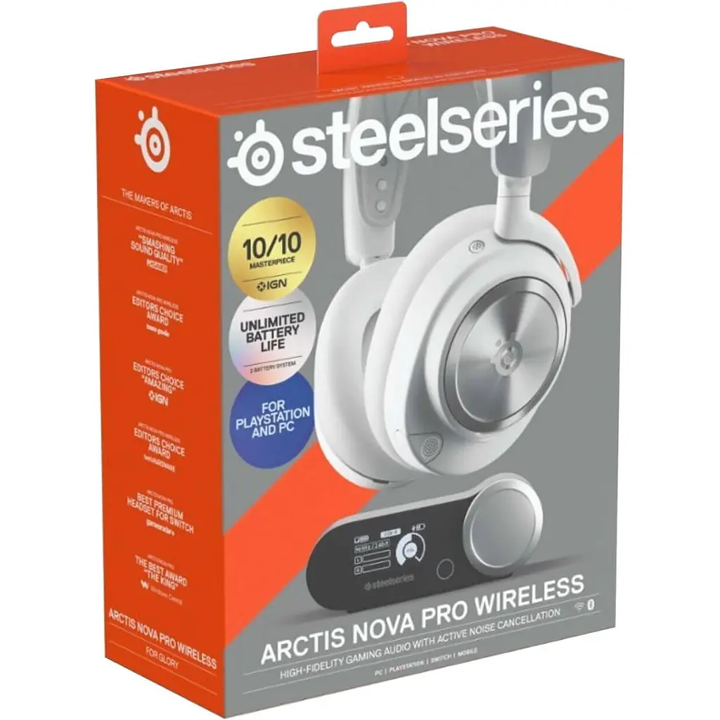 Ігрова гарнітура SteelSeries Arctis Nova Pro Wireless P White (61526) - фото 10