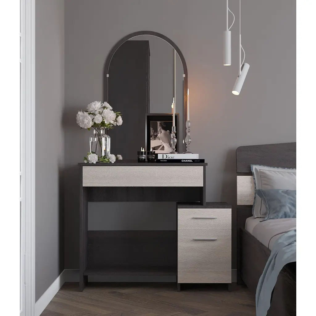 Трюмо-1 Еверест комплект для спальні венге/дуб молочний (EVR-2459) - фото 2