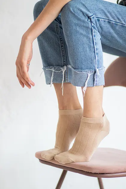Набір 12 пар коротких кольорових шкарпеток ORGANIC cotton безшовні JILL ANTONY 38-40 - фото 5