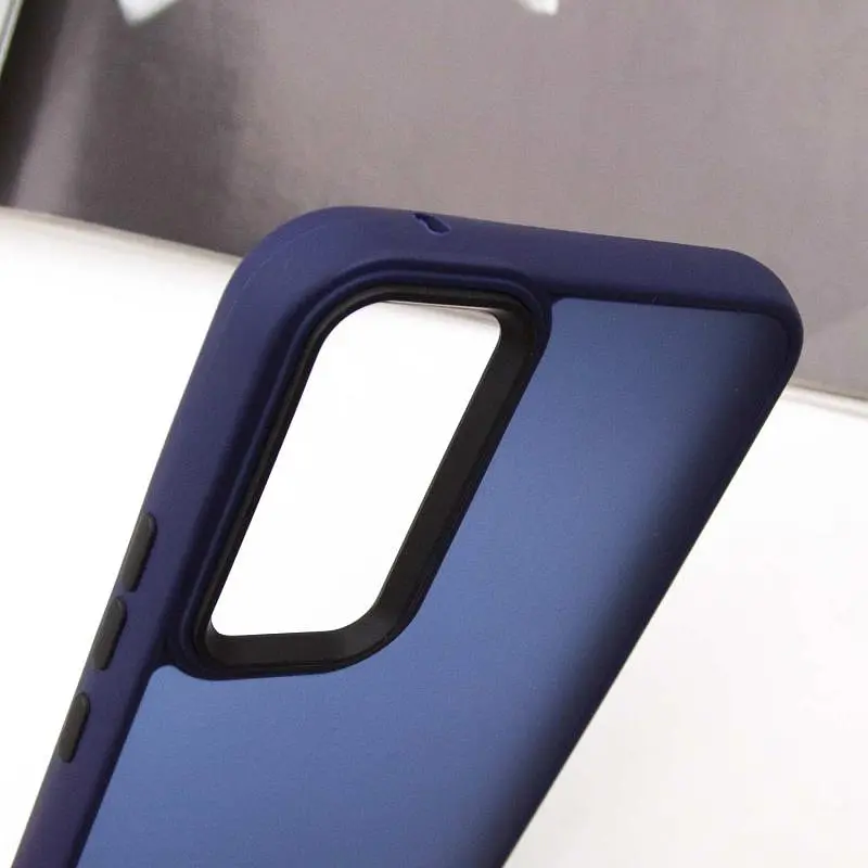 Чохол TPU+PC Lyon Frosted для Samsung Galaxy S25 FE Navy Blue - фото 4