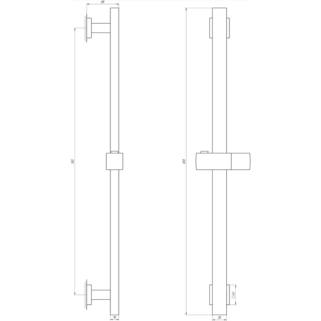 Душевая стойка Globus Lux SUS-1108-BB Черный матовый - фото 3