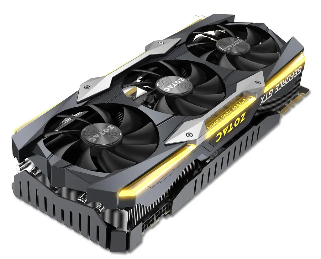 Видеокарта Zotac GTX 1080Ti 11Gb AMP Extreme Core Edition (ZT-P10810F-10P) (GDDR5X, 352 bit, PCI-E v3.0) Б/у - фото 5