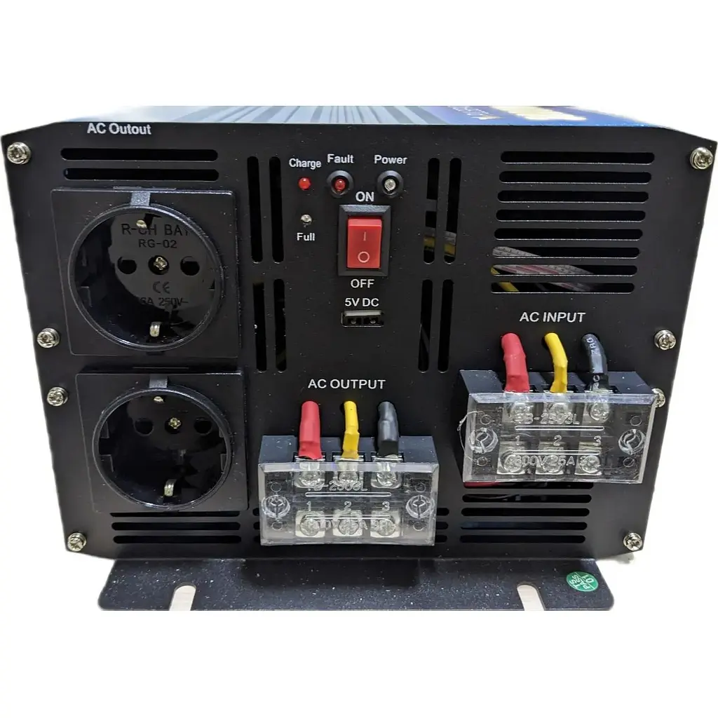 Автомобильный инвертор Pulsepad PSWCH-3000 12V 3000W Pure Sine Wave с функцией зарядки [111712] - фото 3