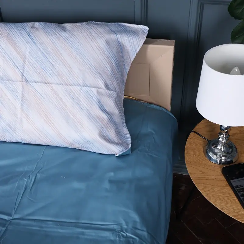 Наволочка MirSon Сатин Pastel Dream 60х60 см блакитна (2200011123950) - фото 5