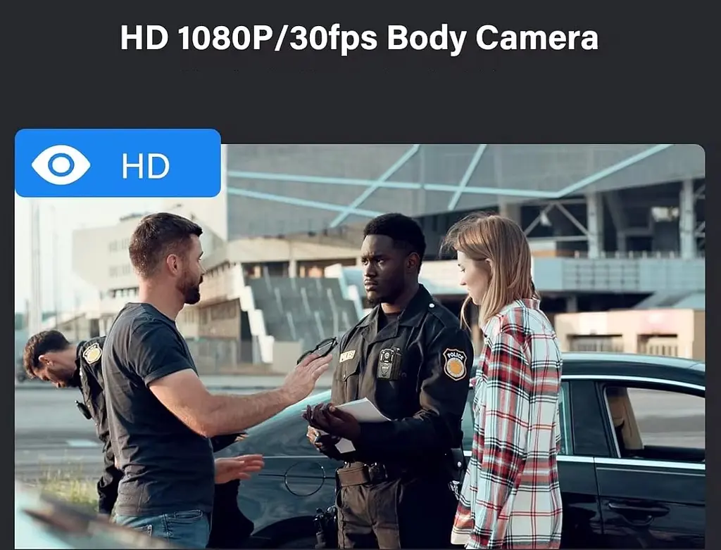 Нагрудна боді-камера Boblov KJ25 з дисплеєм 2.0 дюйма нічний запис датчик руху акумулятор 3000 мА·год - фото 4