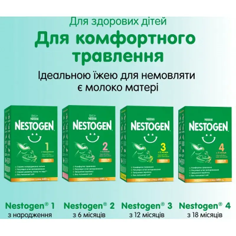 Дитяча суміш Nestogen 2 з лактобактеріями L. Reuteri від 6 міс. 1 кг (7613287110046) - фото 4