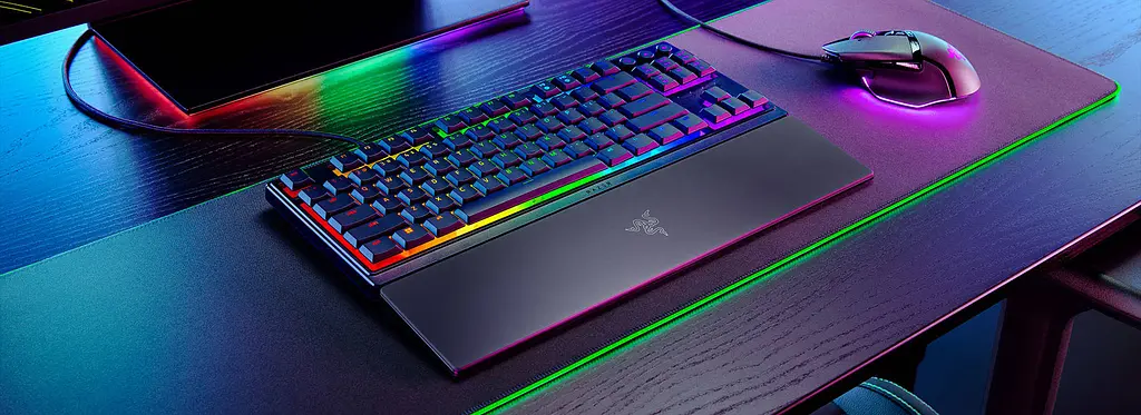 Клавиатура механическая Ornata V3 TKL 84key, Mecha-Membrane Switch, USB-A, EN/UK, RGB, черный Razer teh0013872 - фото 9