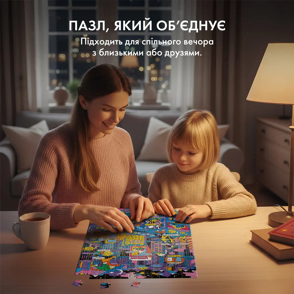 Пазл благодійний ORNER х Yasno «Як українці під час відключень єдналися» 500 елементів - фото 9