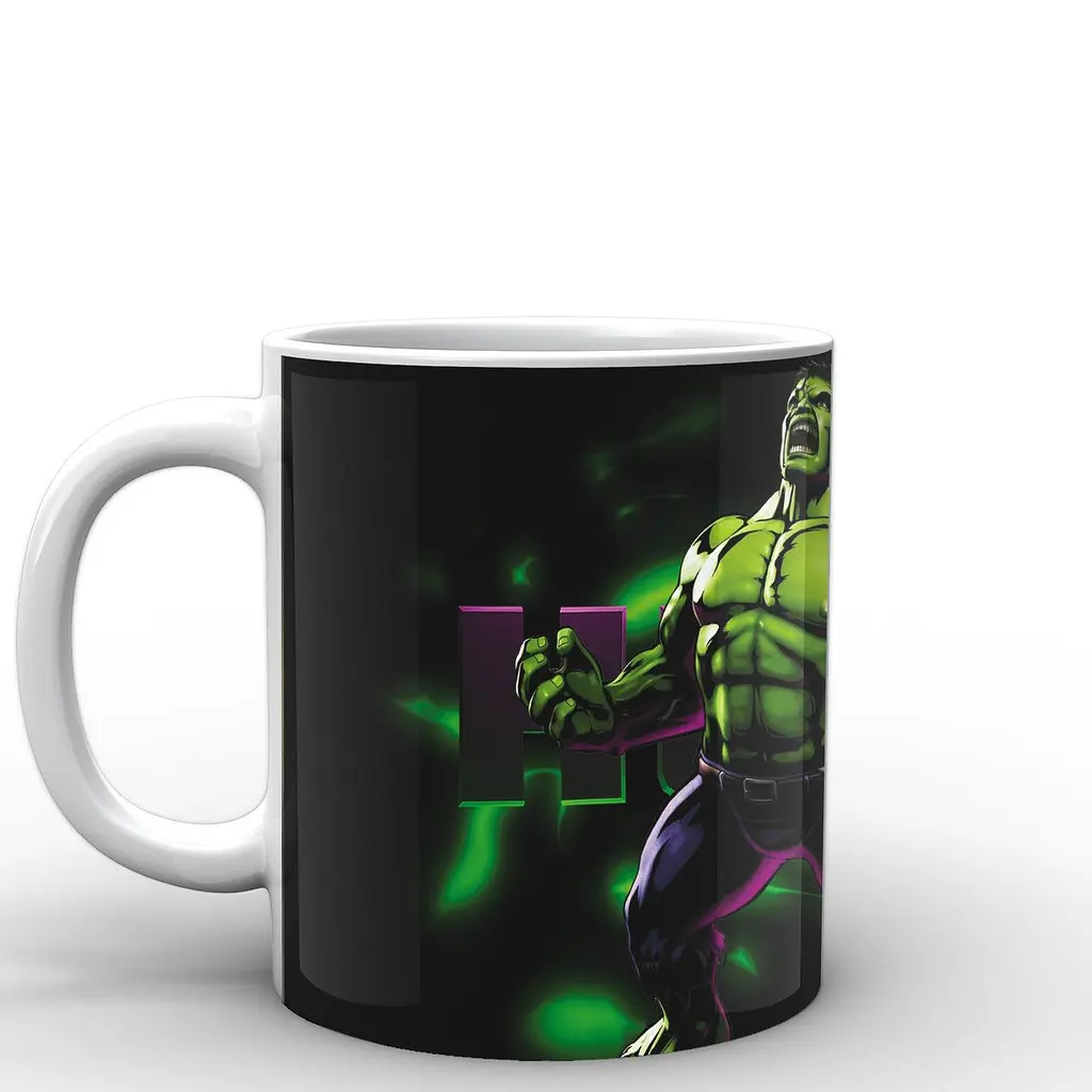 Кухоль GeekLand Халк Hulk wallpaper HU.02.012 330 мл білий - фото 2