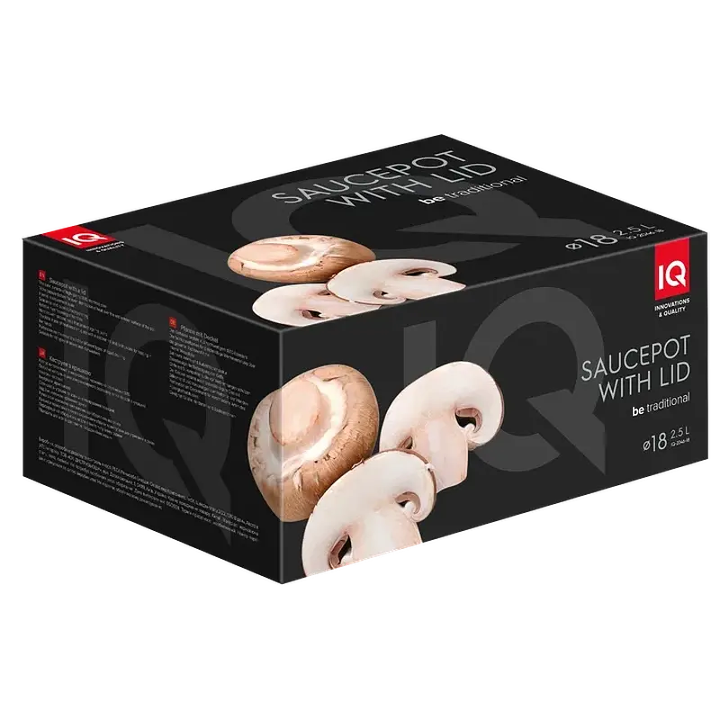 Каструля IQ Be Traditional 18 см (2.5 л) з кришкою IQ-2046-18 - фото 5