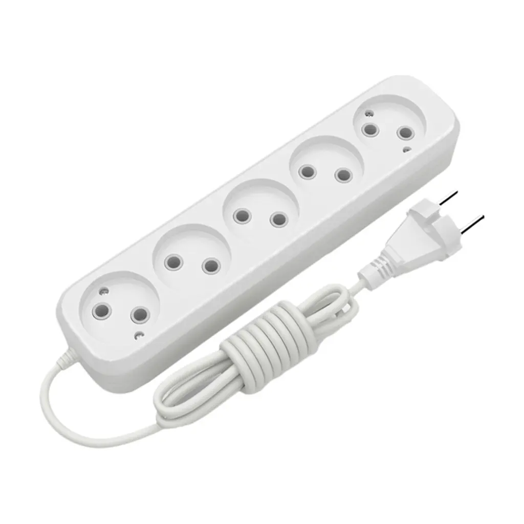 Сетевой удлинитель Electrum C-ES-1796 2.0m, 5 роз, white (C-ES-1796)