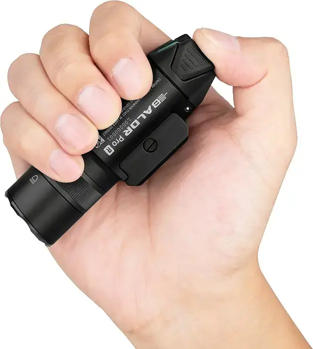 Фонарь с ЛЦВ Olight Baldr Pro R Green Laser Black - фото 11