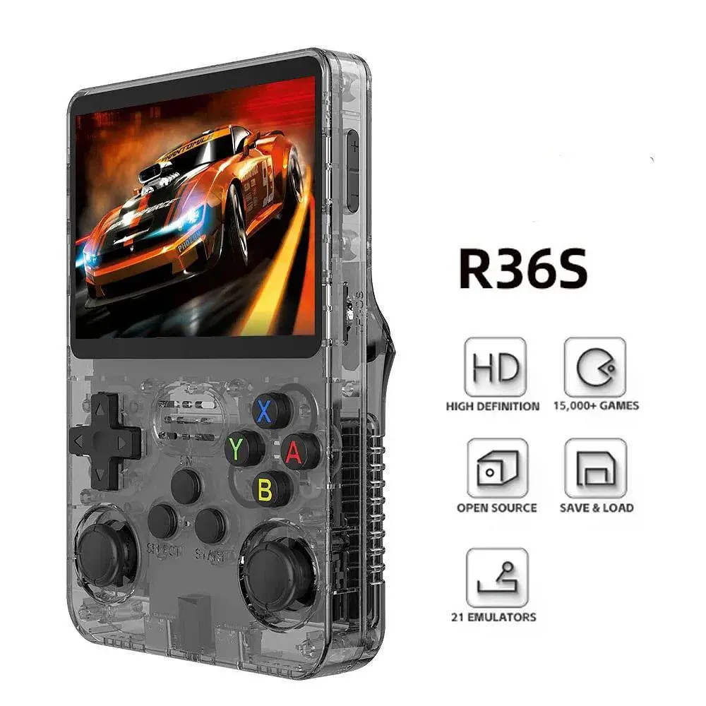 Приставка ігрова консоль Data Frog R36S 64GB Grey (10000 ігор) - фото 3