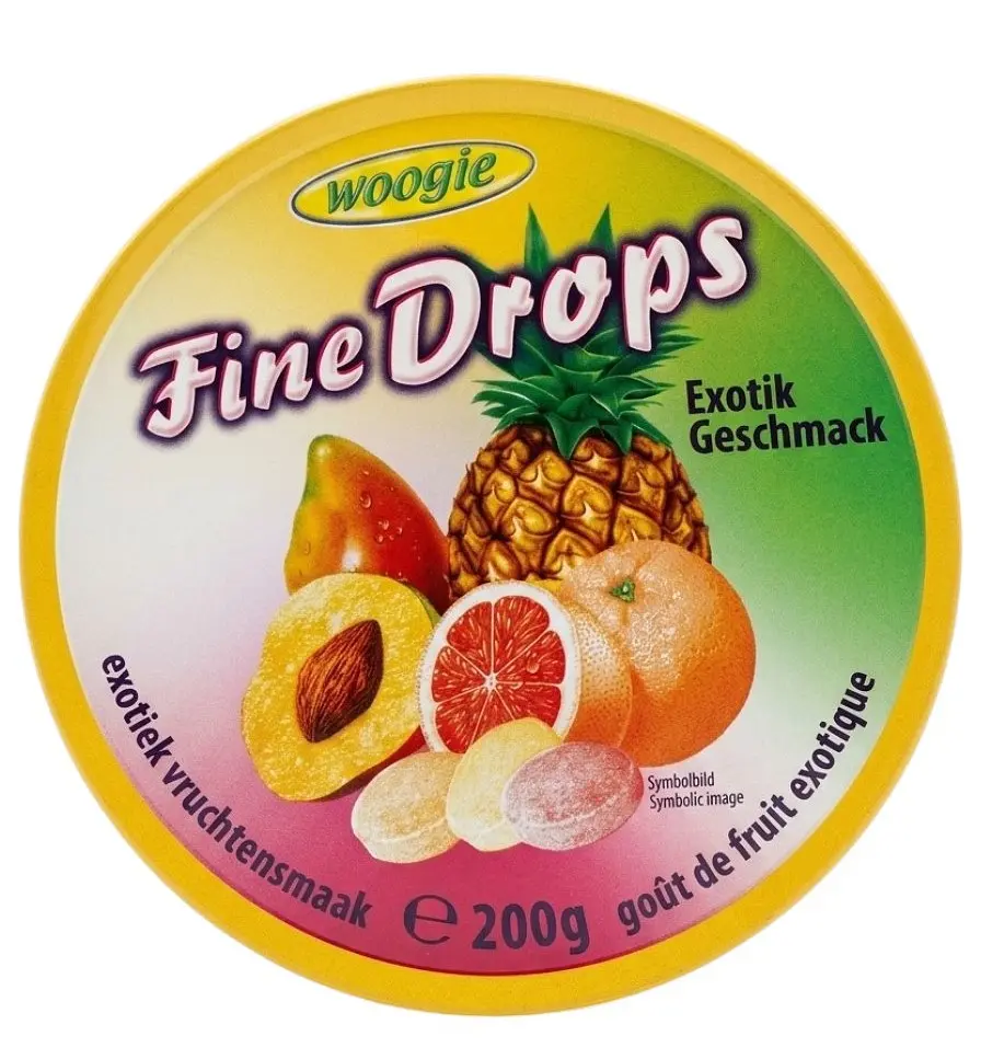 Льодяники Woogie Fine Drops Exotik Geschmack 200г