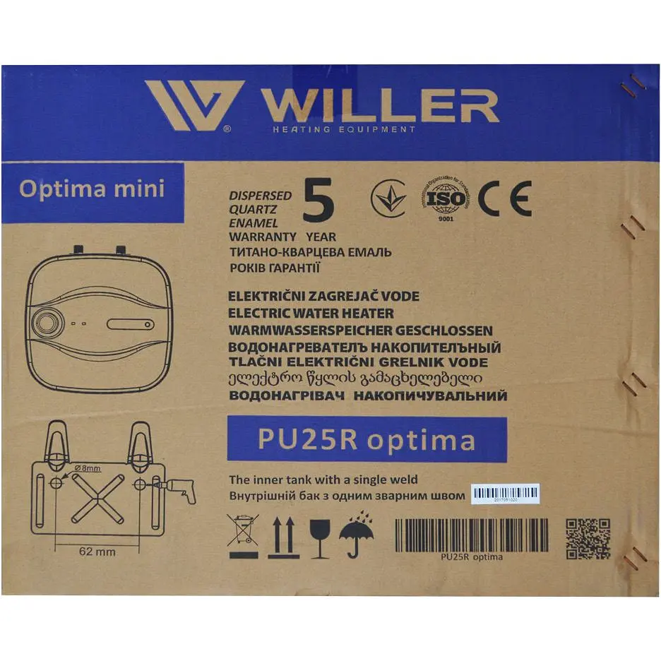 Водонагреватель Willer PU25R Optima Mini под мойку - фото 12