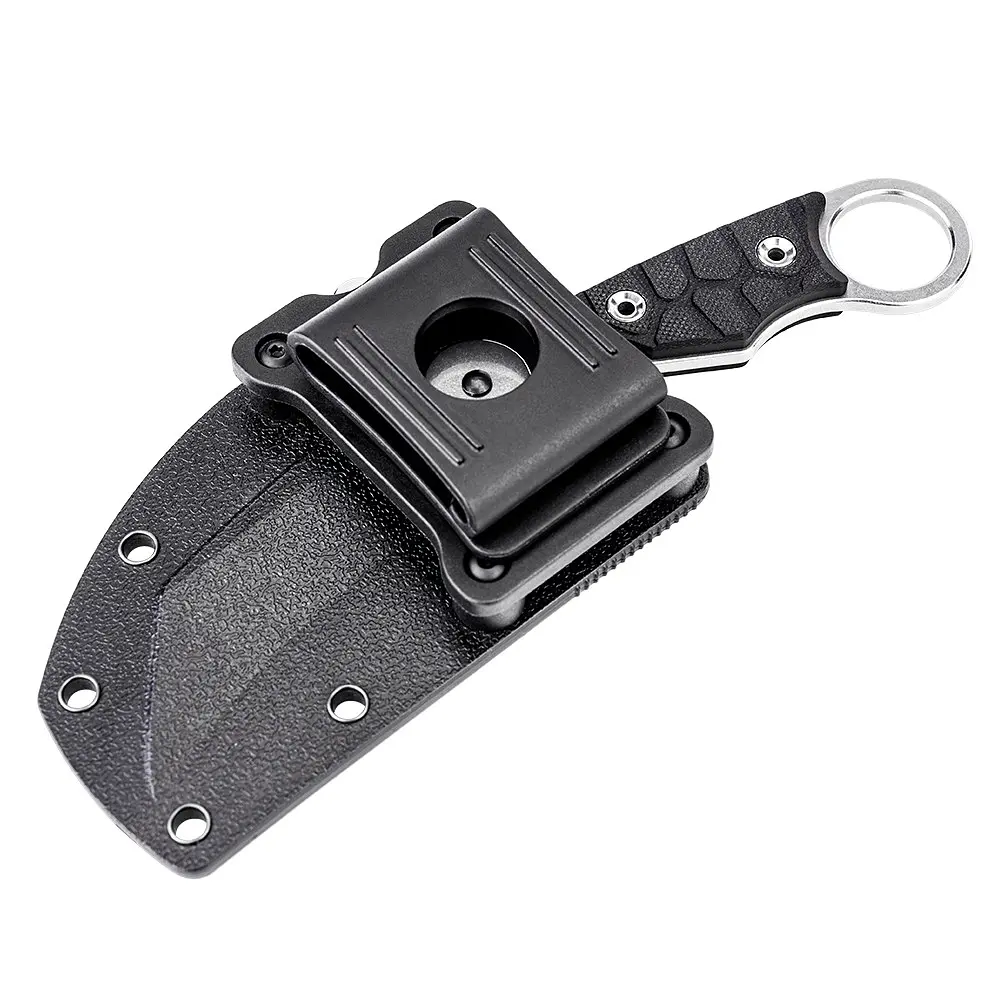 Ніж фіксований туристичний Ruike FS68, (8.6 см) 14C28N/G10 чорний - фото 4