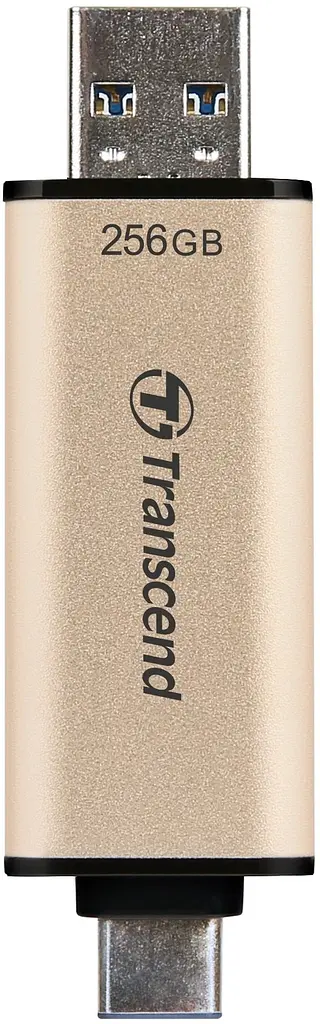 Накопитель 256GB USB 3.2 Type-A + Type-C JetFlash 930 R420/W400MB/s Черный Transcend teh0013413 - фото 6
