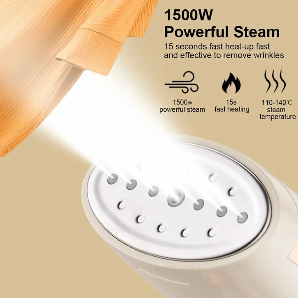 Ручний відпарювач KY-003 1500W WHITE • Вертикальний відпарювач Sokany SK-12003 для одягу та штор - фото 5