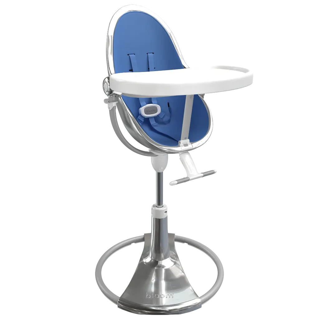 Стульчик для кормления Bloom Fresco Silver/Riviera blue (E10535-S\E10540-RBL) - фото 4