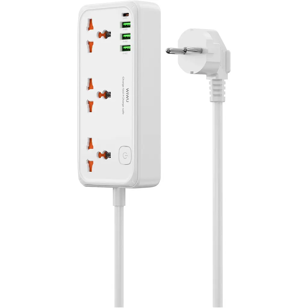 Мережевий фільтр WiWU Cube Wi-S005 30W GaN Power Strip EU White (6977703654196) [162496] - фото 2