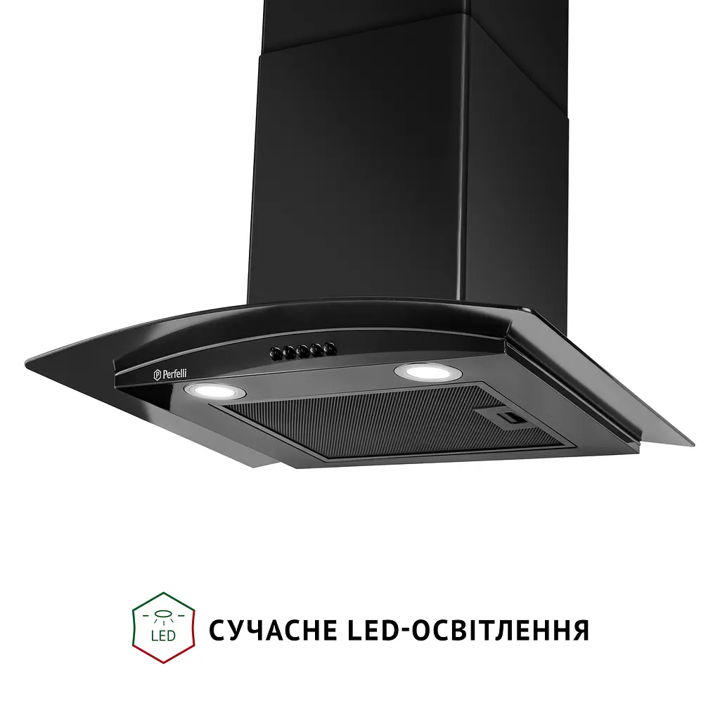 Витяжка декоративна зі склом PERFELLI GRASSI 6HMB NERO - фото 5