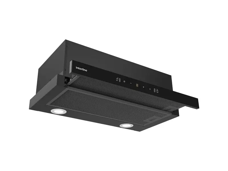 Витяжка Interline SLIM ULTRA GLASS BL A/60 Black - фото 2