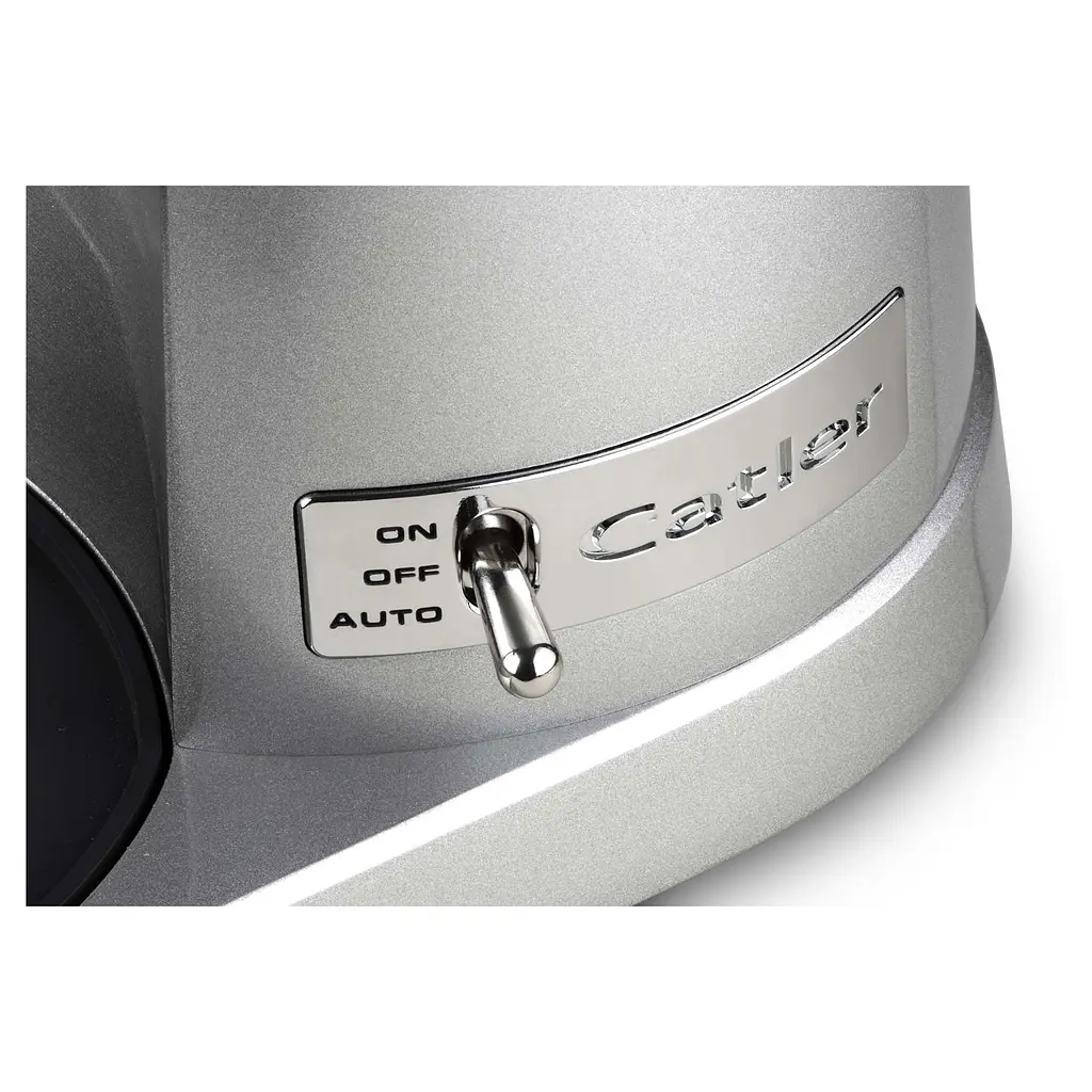 Кофемолка жерновая CATLER 150 Вт, объем зерен — 250 г, 25 ступеней помола, металл, серебристый - фото 5