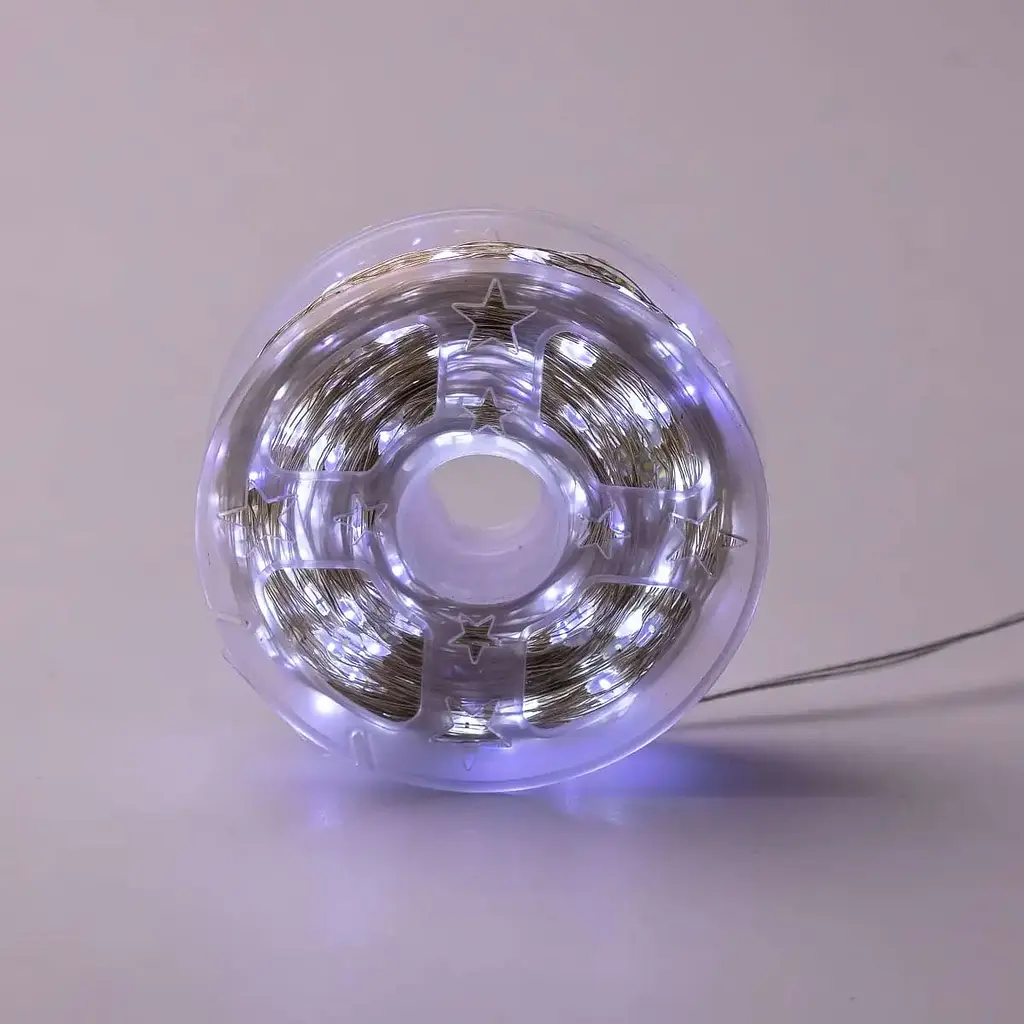 Гірлянда Роса GarlandoPro нитка GarlandoPro 1000 LED довжина 100 м від мережі, білий (1000L100MWW) - фото 7