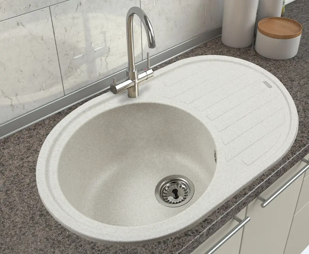Каменная мойка Ventolux Emilia Yellow Sand 755x490x200 мм - фото 7