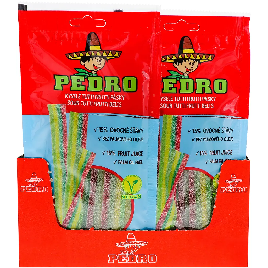 Цукерки жувальні Pedro Ремінці тутті-фрутті 80 г (907541) - фото 3