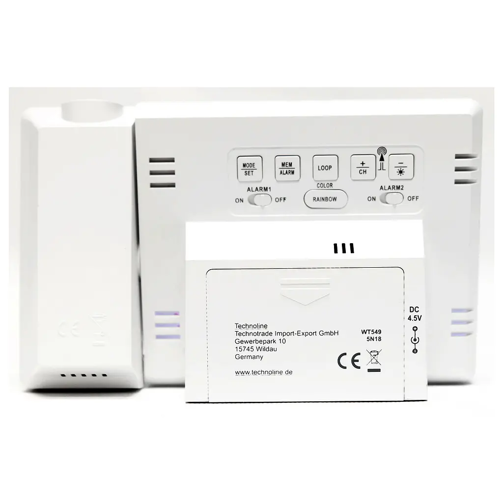 Годинник проекційний Technoline WT549 White (WT549), Білий - фото 5