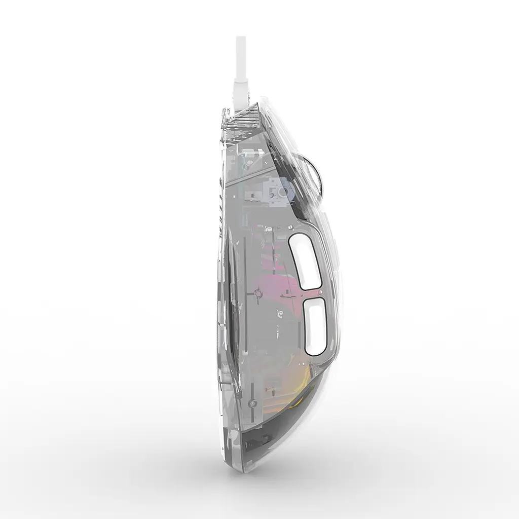 Дротова миша Jedel GM1400 ігрова з RGB підсвічуванням transparent - фото 3