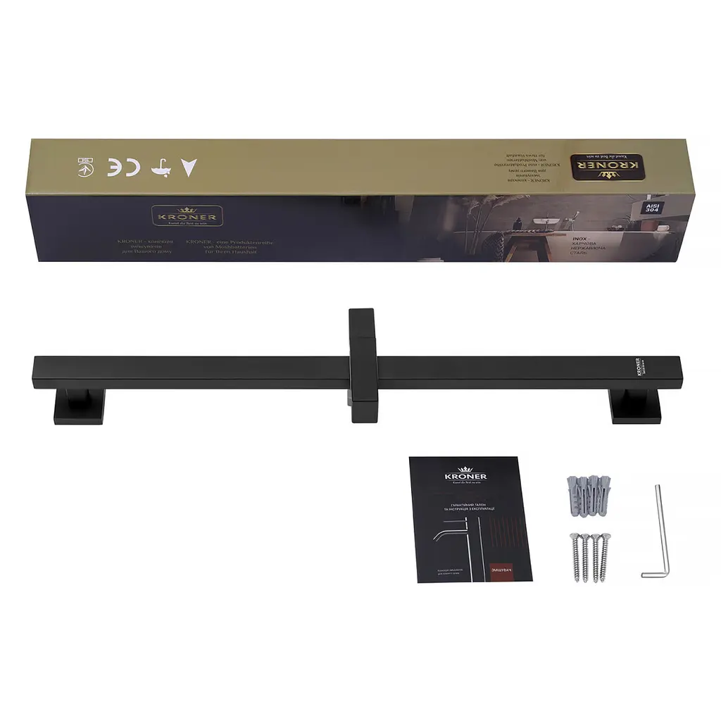 Штанга для душу Kroner KRP Edelstahl Kubus - SCH230 (CV034876) - фото 6