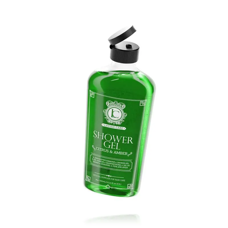 Чоловічий гель для душу LAVISH CARE Barber з ароматом амбри та цитруса, 300 мл - фото 2