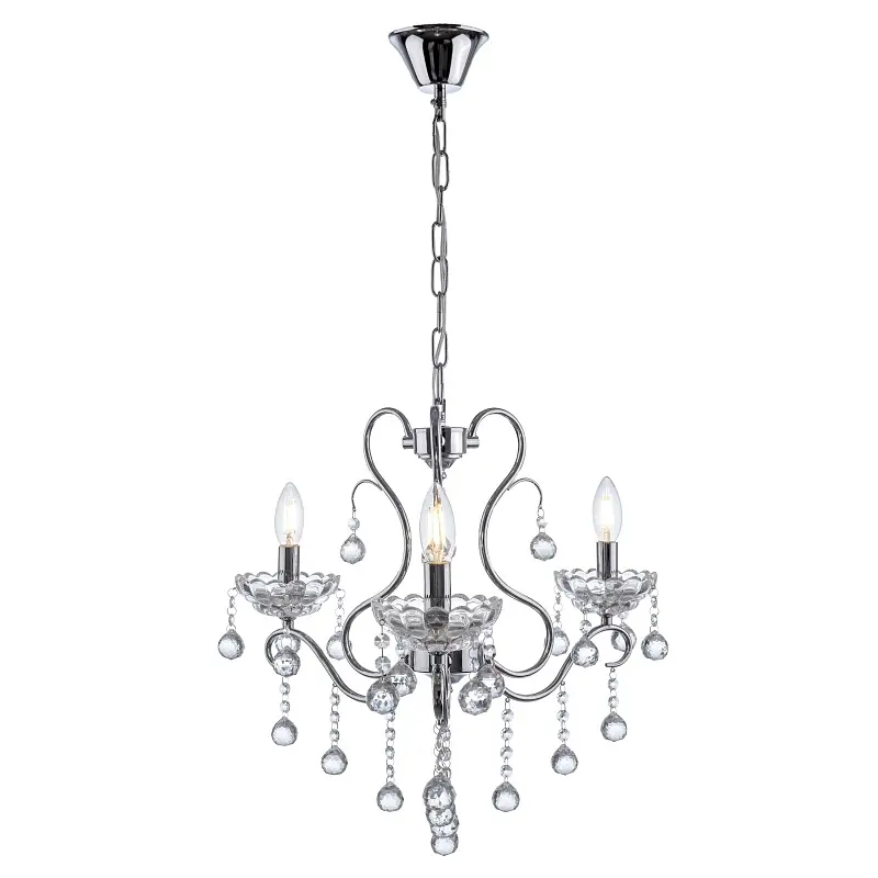 Люстра свеча Brille подвесная хрустальная E14 40W (BCL-666S/3) - фото 2