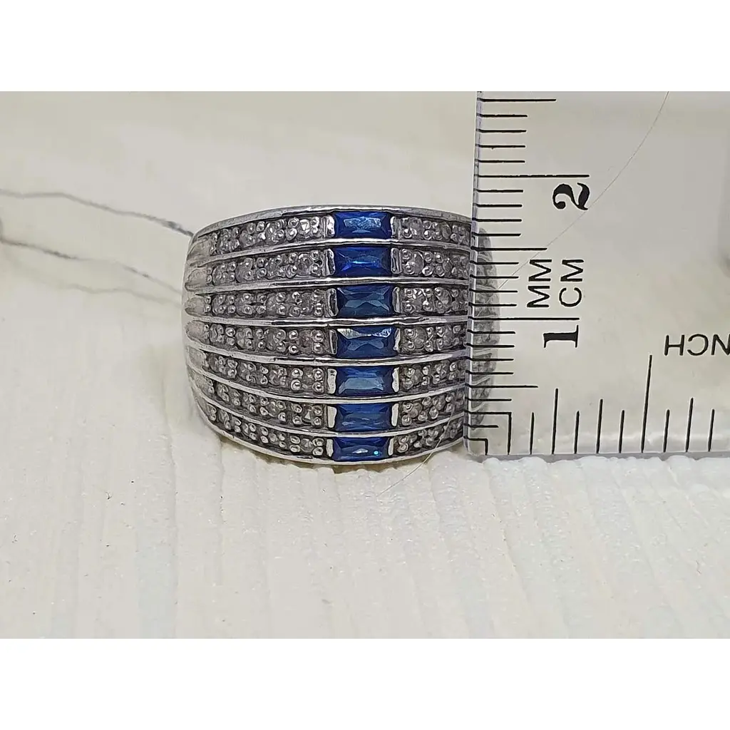 Срібне кільце Агні КЛАСИКА з фіанітами. 1352Р 19 - фото 4