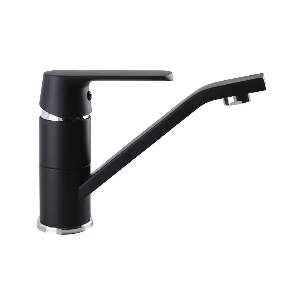 Змішувач для умивальника Globus Lux Laguna GLA-0203MQ-10-BB Чорний матовий - фото 3